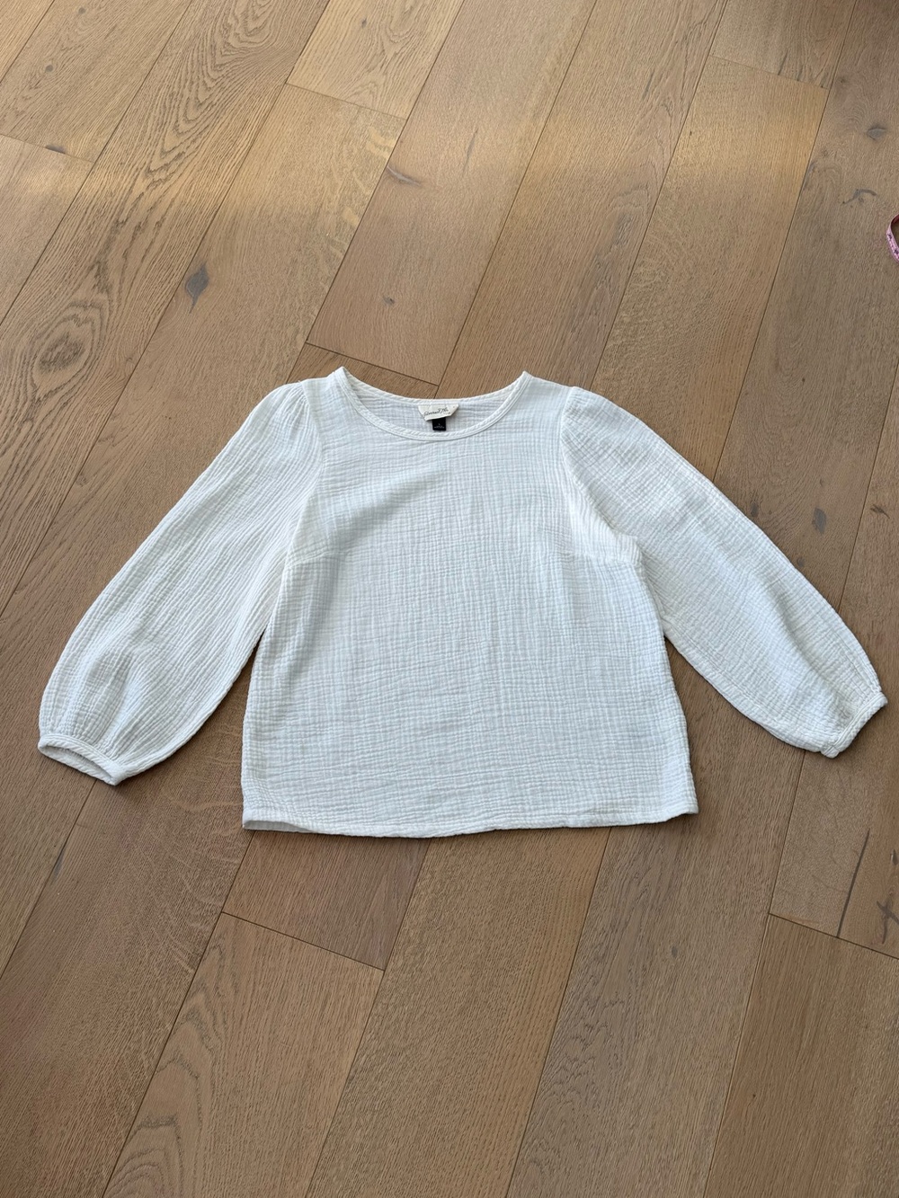 Universal Thread Goods Co. White Gauze Peasant Blouse Size Small